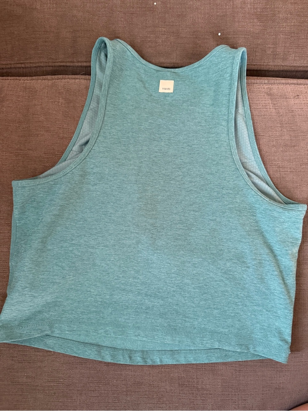 Vuori Women's Tank Top in Heather Teal